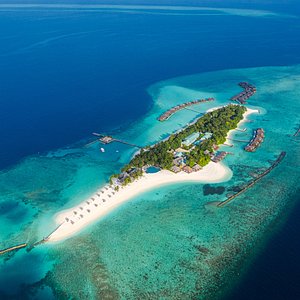 Aerial of Veligandu Island Resort & Spa Maldives