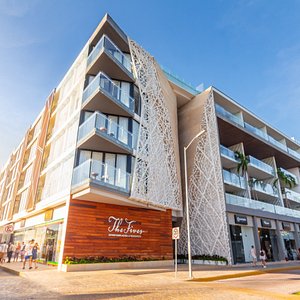 The Fives Downtown Hotel & Residences, Curio Collection by Hilton in Playa del Carmen, image may contain: City, Condo, Urban, Apartment Building