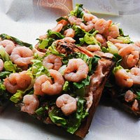 gamberetti e insalata