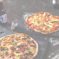 come and sample our hand stretched Pizzas