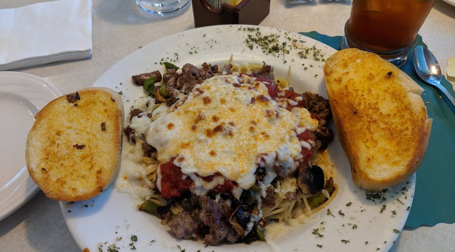 Well presented Italian Sausage Dinner