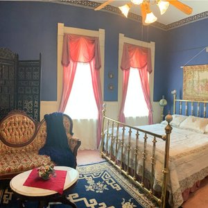 Honeymoon Suite 2019, across the breezeway from Falcon Rest Mansion in its original kitchen.
