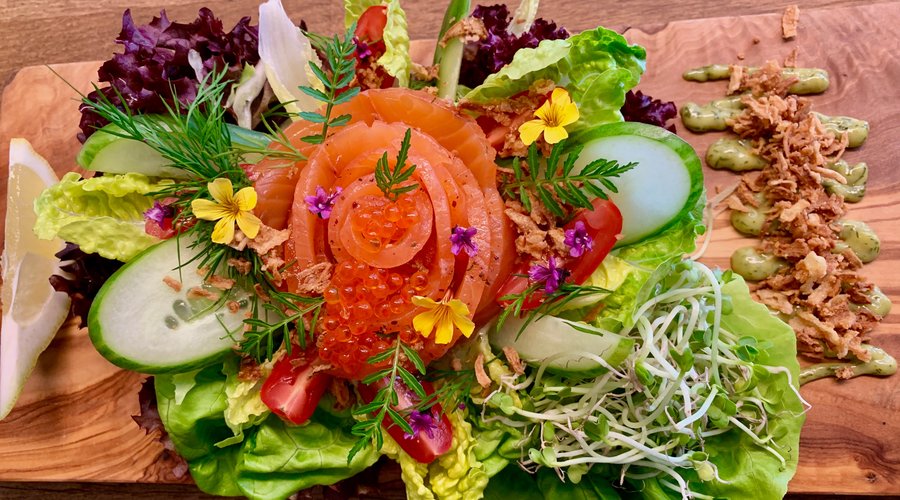 House cured salmon 