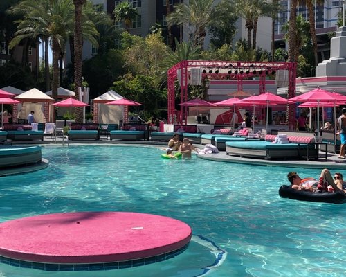 It's not about the swimming at these Vegas party pools