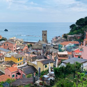 View of Monterosso al Mare from our balcony.