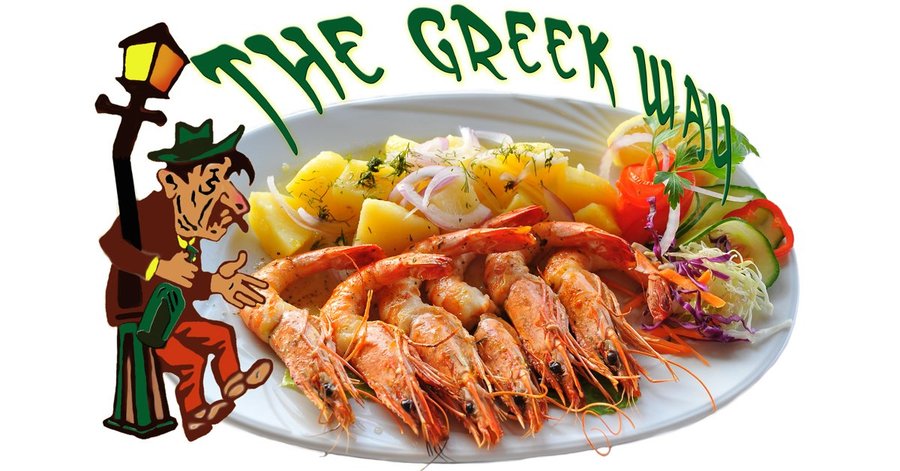 Shrimps in the tavern "Greek Way"