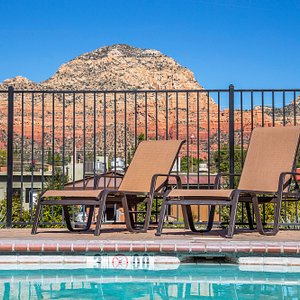 Sparking pool to relax at after exploring beautiful Sedona! 