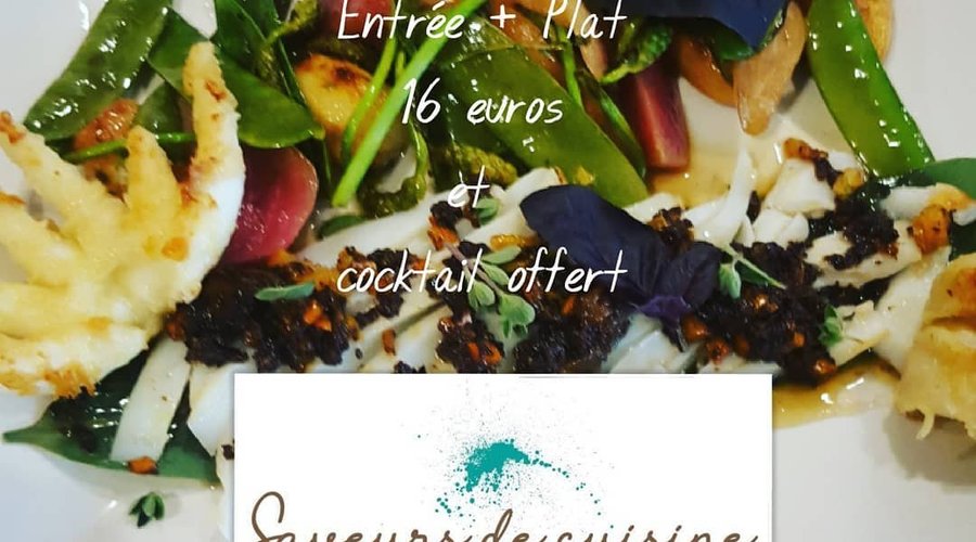 plat du jour tag de seiche huile noire et yuzu