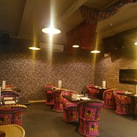 inside private seating for up to 20 people