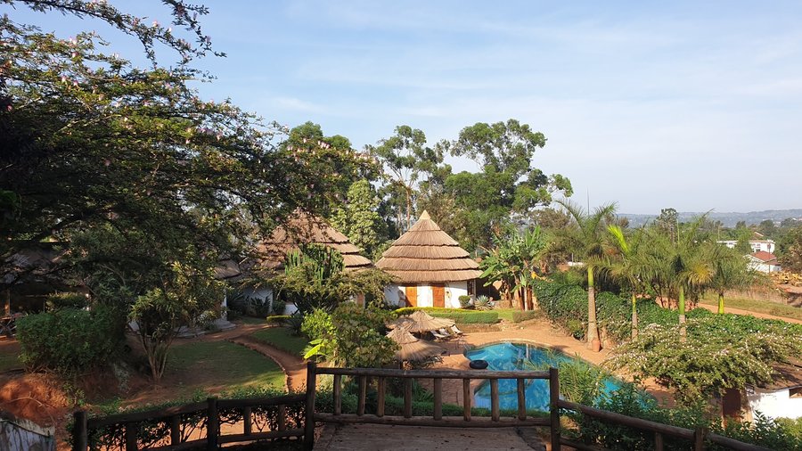 Another view to the pool area and accommodation