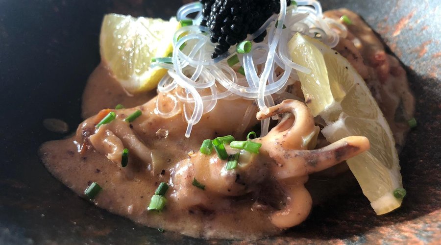 Calamars sauce Homard