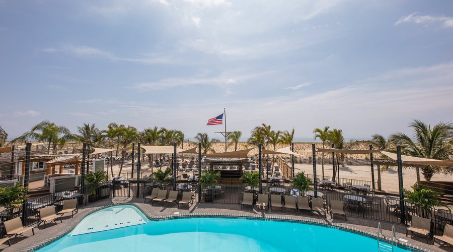 Oceanfront room balcony view.
