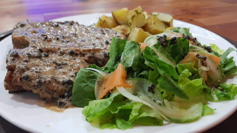 Del Monte T-bone steak is served at our Godfreys bar and reastaurant 