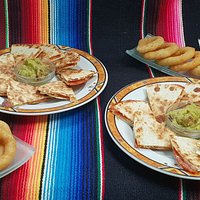 Quesadillas et oignons ring