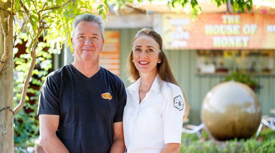Beekeepers & Owners, Rupert & Kim Phillips 