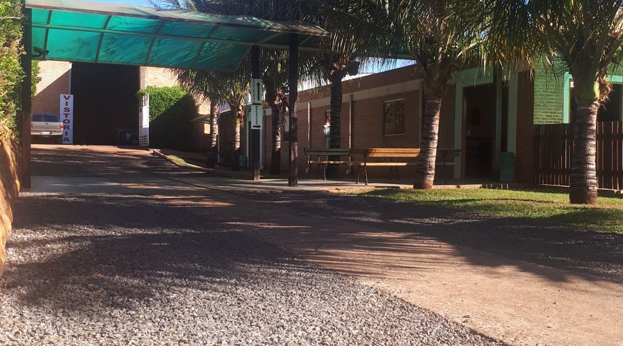 Pista de entrada da Pousada
