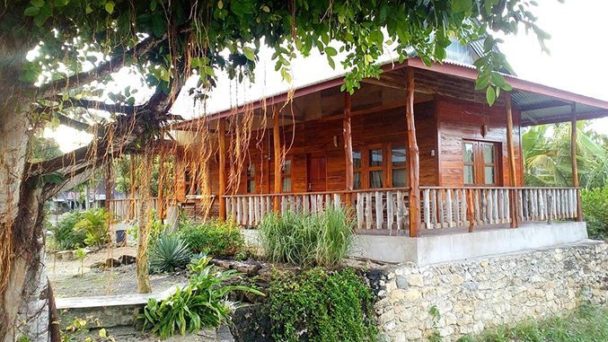 Dolin Cottage from beach view