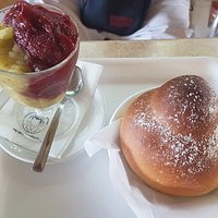 Granita gelsi e fichi con brioche
