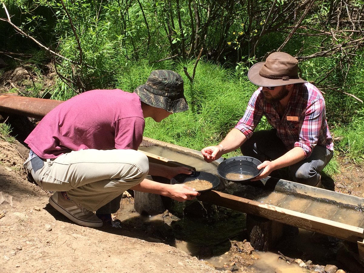 Gold Panning in Lomax Gulch