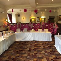 Our function room beautifully decorated for a first birthday