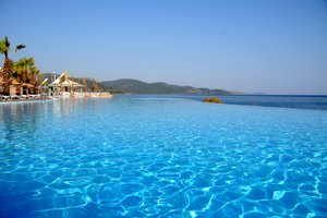 Pool och strand