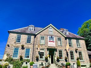 The Castle Hotel in Bishops Castle, image may contain: Housing, Plant, House, Villa