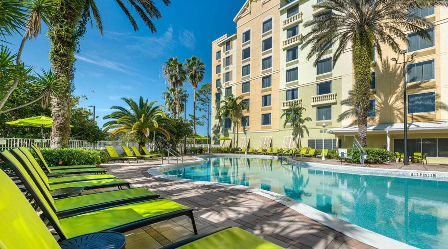 Enjoy our spacious pool area and the poolside tiki bar.