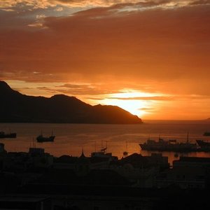 Sunset on the Mindelo Bay