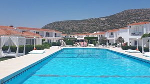 Fito Aqua Bleu Resort in Samos, image may contain: Villa, Hotel, Pool, Resort