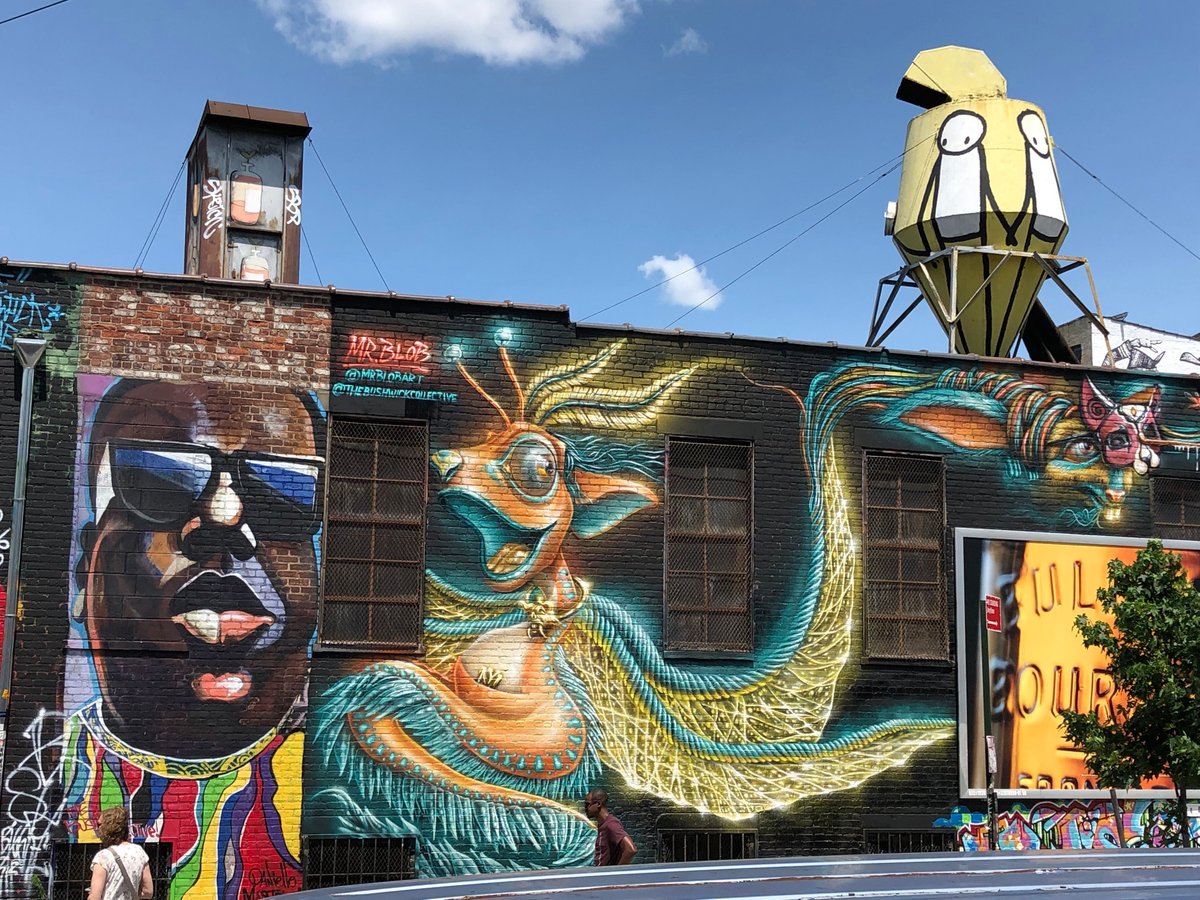 ニューヨーク州　ニューヨーク　ブルックリンストリートアートウォーキングツアー、提供元：Brooklyn　Tours　Tripadvisor　Art　シティ,　Unplugged　Graffiti
