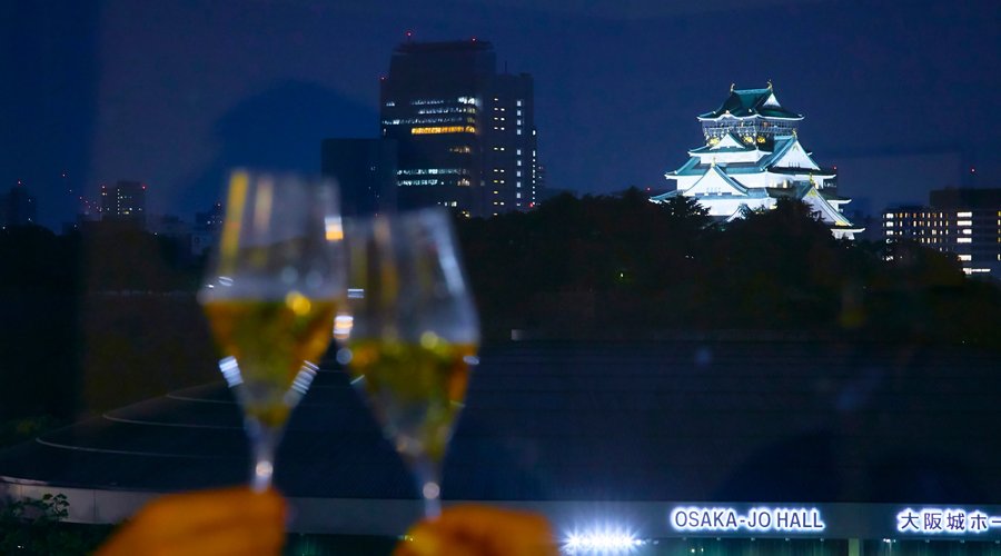 Osaka Castle & Osaka Jo Hall View　写真はイメージです
