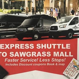 Sawgrass Mall Shuttle Round-Trip $19