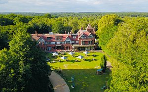 Forest Park Country Hotel & Inn in Brockenhurst, image may contain: Vegetation, Woodland, Outdoors, Housing
