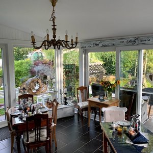 Wintergarten für Frühstück