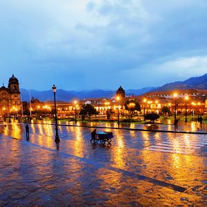 Cusco Main square at night