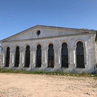 From the side showing the overgrown portion on the right