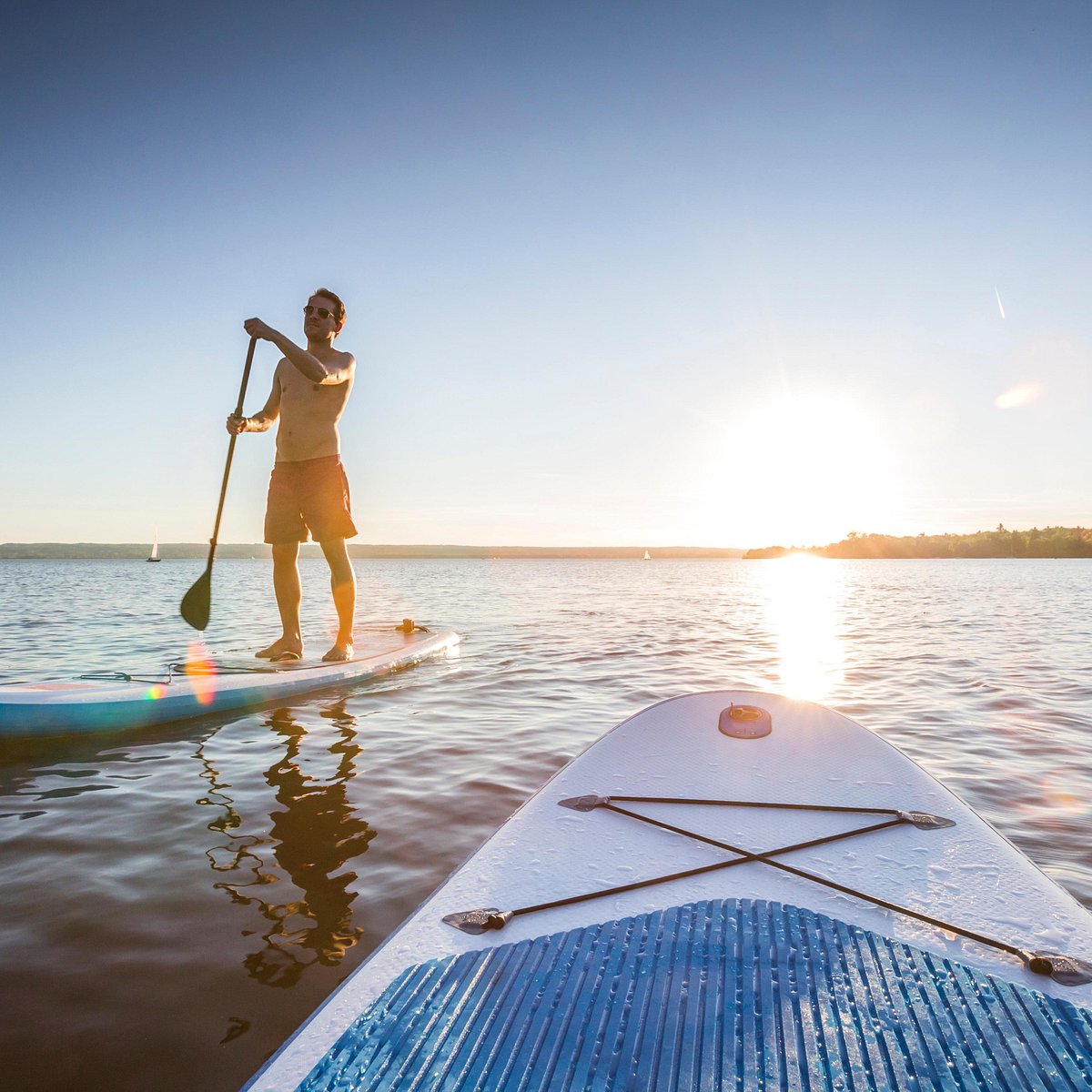 Р¤РѕС‚Рѕ Stand up Paddleboarding at Night HD