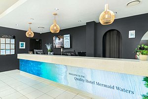 Mermaid Waters Hotel by Nightcap Plus in Mermaid Waters, image may contain: Table, Reception, Lighting, Chandelier