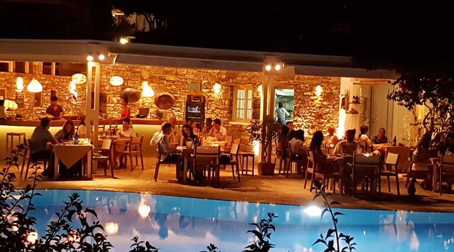Beautiful summer nights at Stelida Restaurant