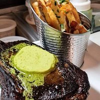 Grassfed Ribeye, Truffle duck fat fries