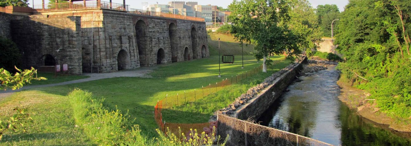 furnaces and Roaring Brook (Scranton Univ in the background)