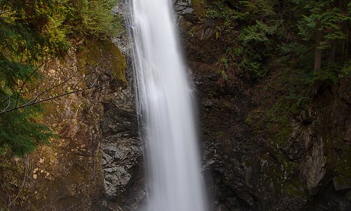 Take time to see the beautiful Cascade Falls and the free suspension bridge