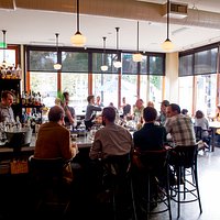 The bar is the perfect spot to pop in whenever you'd like. Happy hour, delicious drinks and a full dinner menu, as well!