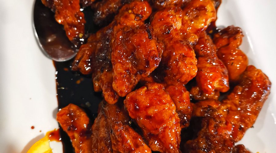 Orange beef, tasty and crispy. Great with steamed rice.