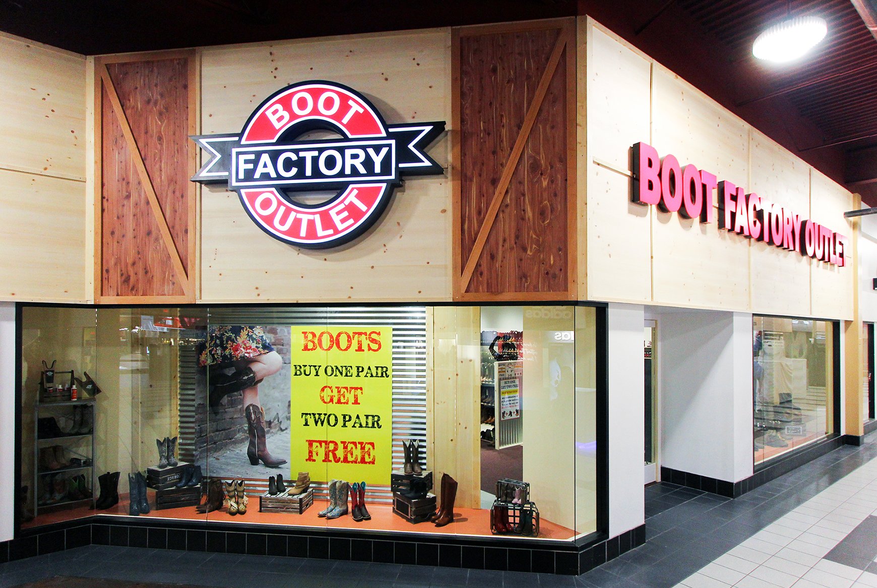 Boots factory outlet shop