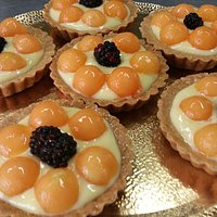 Crostatine frolla crema e melone