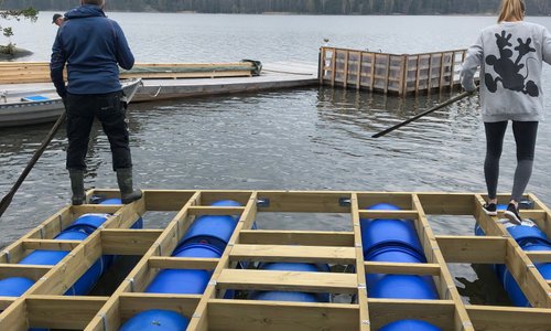 Bygget av Bastuflotte