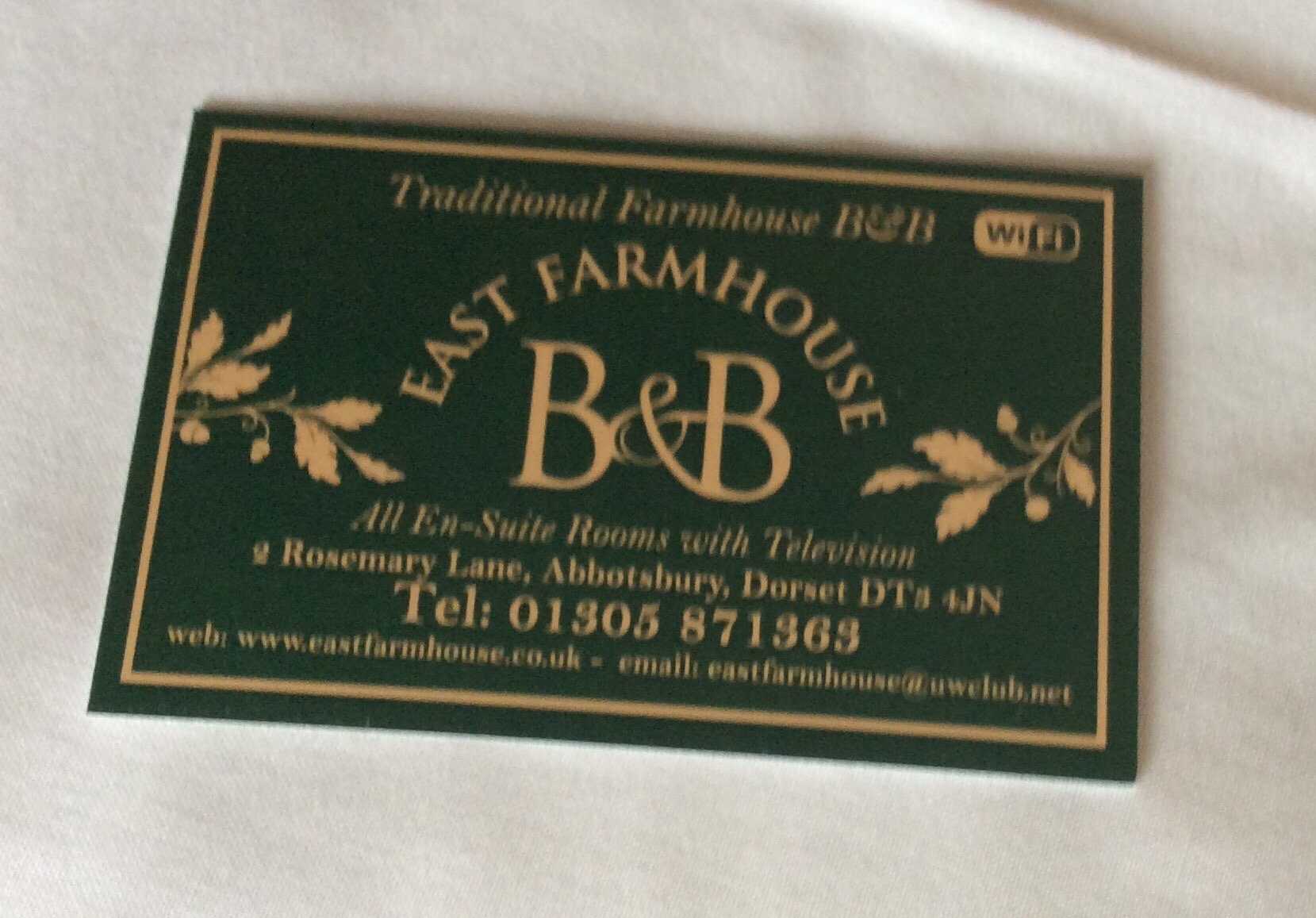 East Farm House B&B (Abbotsbury, Angleterre) - Tarifs 2023