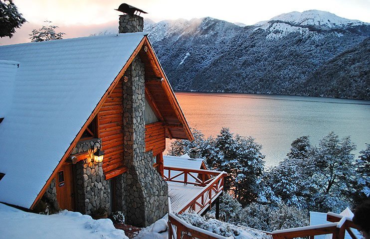 Nieve en cabañas Huitan Co