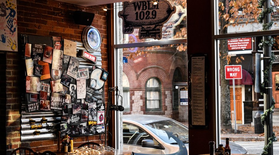 Our little radio nook in the corner, right by Main Street!